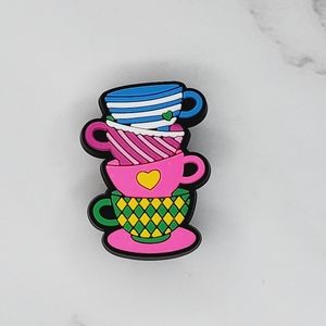 Tea Cups Crocs Charm